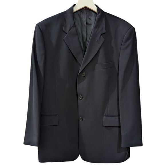 Ted Baker Endurance Mens 38R Navy 100% Wool Three Button Blazer - Picture 1 of 7